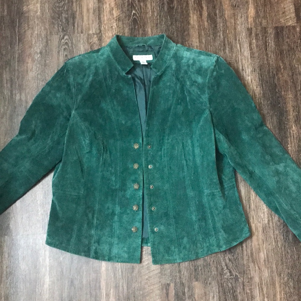 Coldwater creek suede blazer